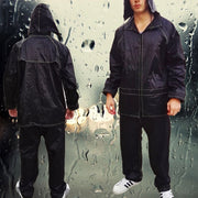 Trade Shop - Tuta Moto Impermeabile Completo Anti-pioggia Con Giacca E Pantalone -