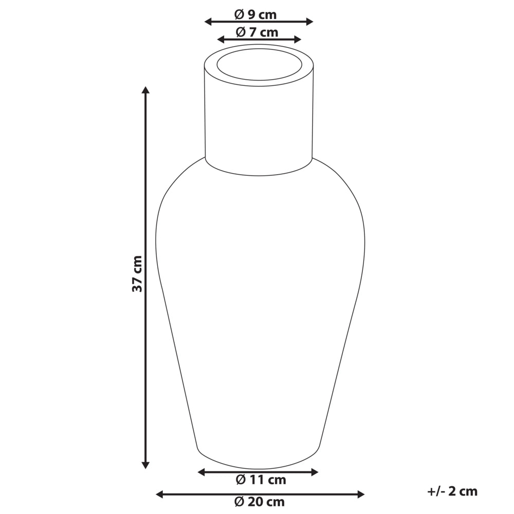 Vaso da fiori in terracotta arancione 37 cm stile invecchiato soggiorno camera da letto