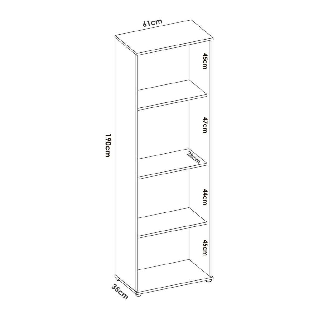 Armadio multiuso Aixam, Mobile multifunzione portascarpe, Guardaroba a 2 ante, 61x35h190 cm, Bianco