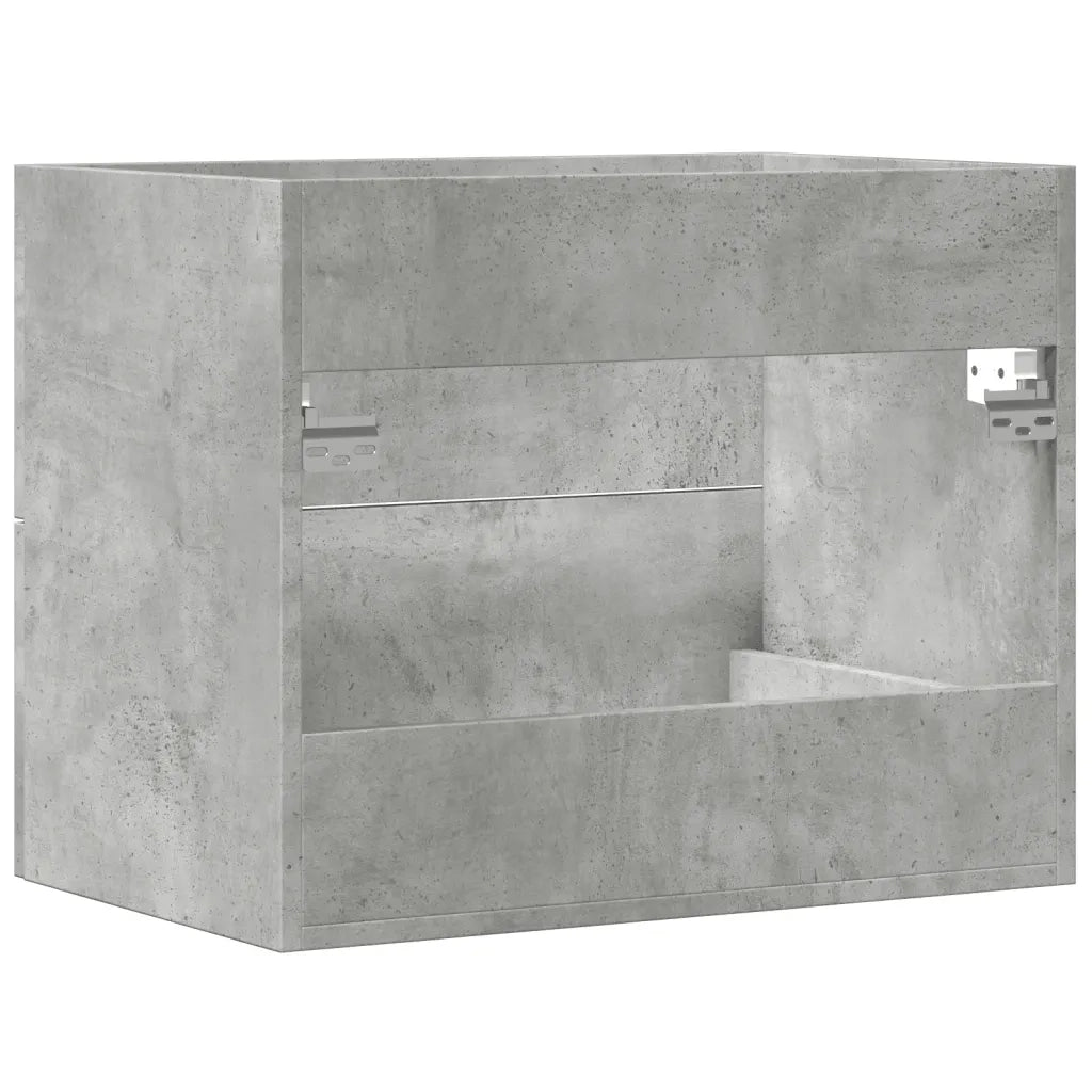 Mobile Lavabo-Armadietto da bagno Grigio Cemento 60x38,5x48 cm in Legno Multistrato