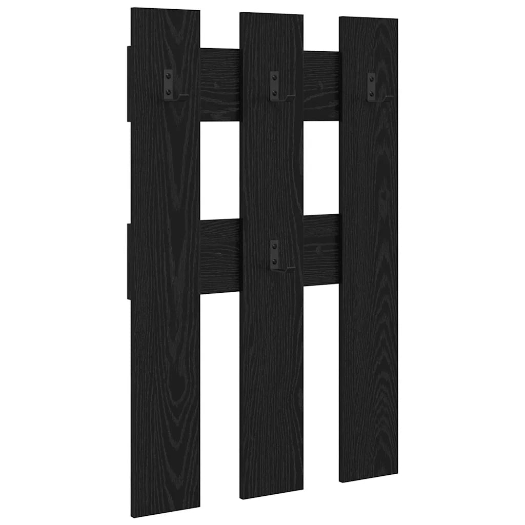 Appendiabiti a muro Rovere Nero 65 x 3 x 100 cm 874500