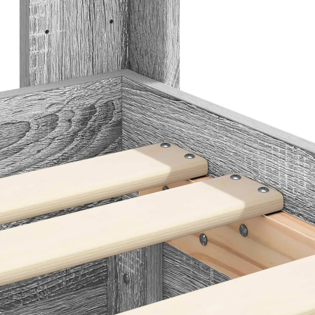 Struttura del letto con stoccaggio e testata Grigio Sonoma 3413988