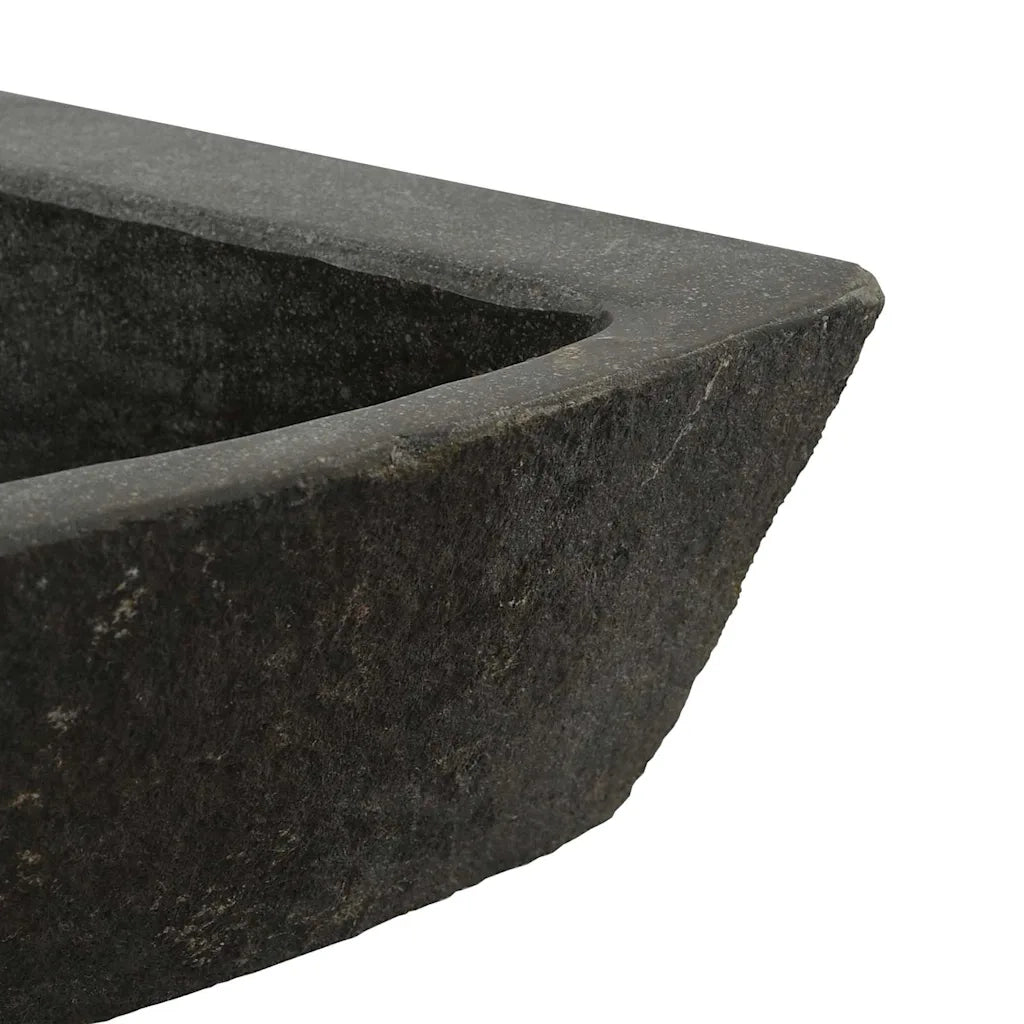 vidaXL Lavabo ad angolo sospeso Grigio (38-45) x (38-45) x 12 cm