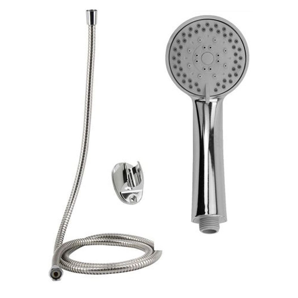Trade Shop - Kit Doccetta Doccino Multigetto Soffione Doccia Bagno Con Laccio 1,8mt Staffa 69328 -