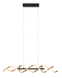 Lampada a Sospensione da Interno a LED in Alluminio Oro