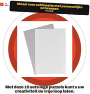 Puzzle a Sublimazione in Bianco - A4 Formato - 120 Pezzi - Ideale Scelta per Fai da Te - Regalo Perfetto per Feste e Celebrazioni