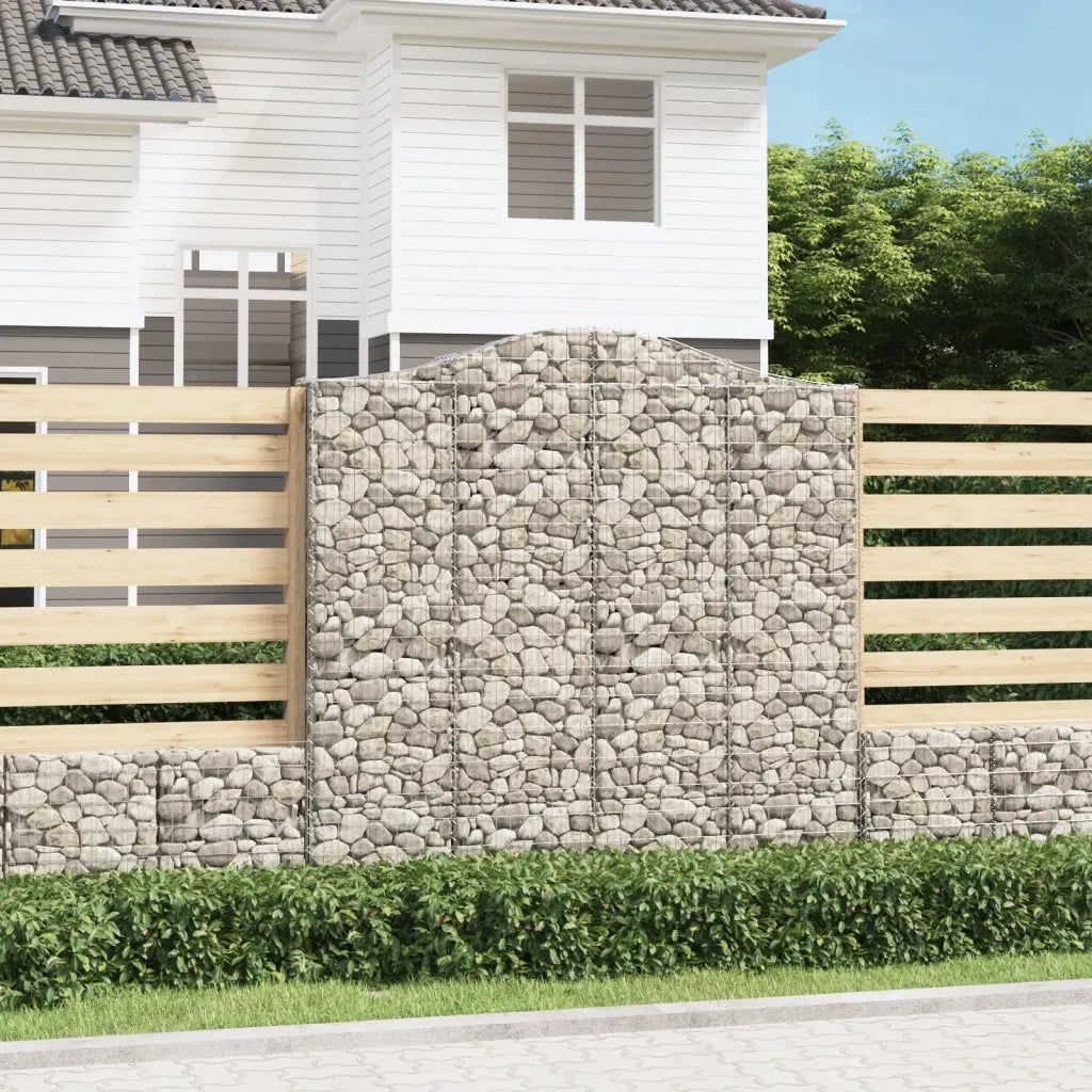 Cesti Gabbioni ad Arco 6 pz 200x30x200/220 cm Ferro Zincato 3145539