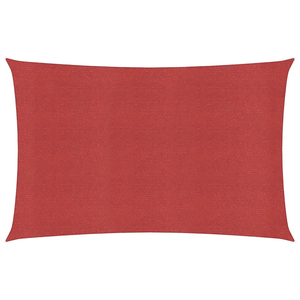 Vela Parasole-Telo Ombra-Vela Ombreggiante 160 g/m2 Rossa 2,5x5 m in HDPE