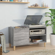 Mobile Porta Dischi Grigio Sonoma 84,5x38x48 Legno Multistrato 831947