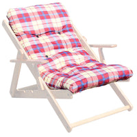 Cuscino per Poltrona Relax 56x16x110h cm in Cotone Rosso
