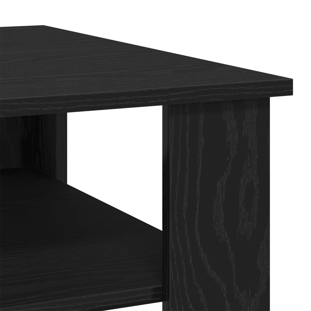 Tavolino da caffÃ¨ nero in Rovere 60x60x42 cm in legno ingegnerizzato
