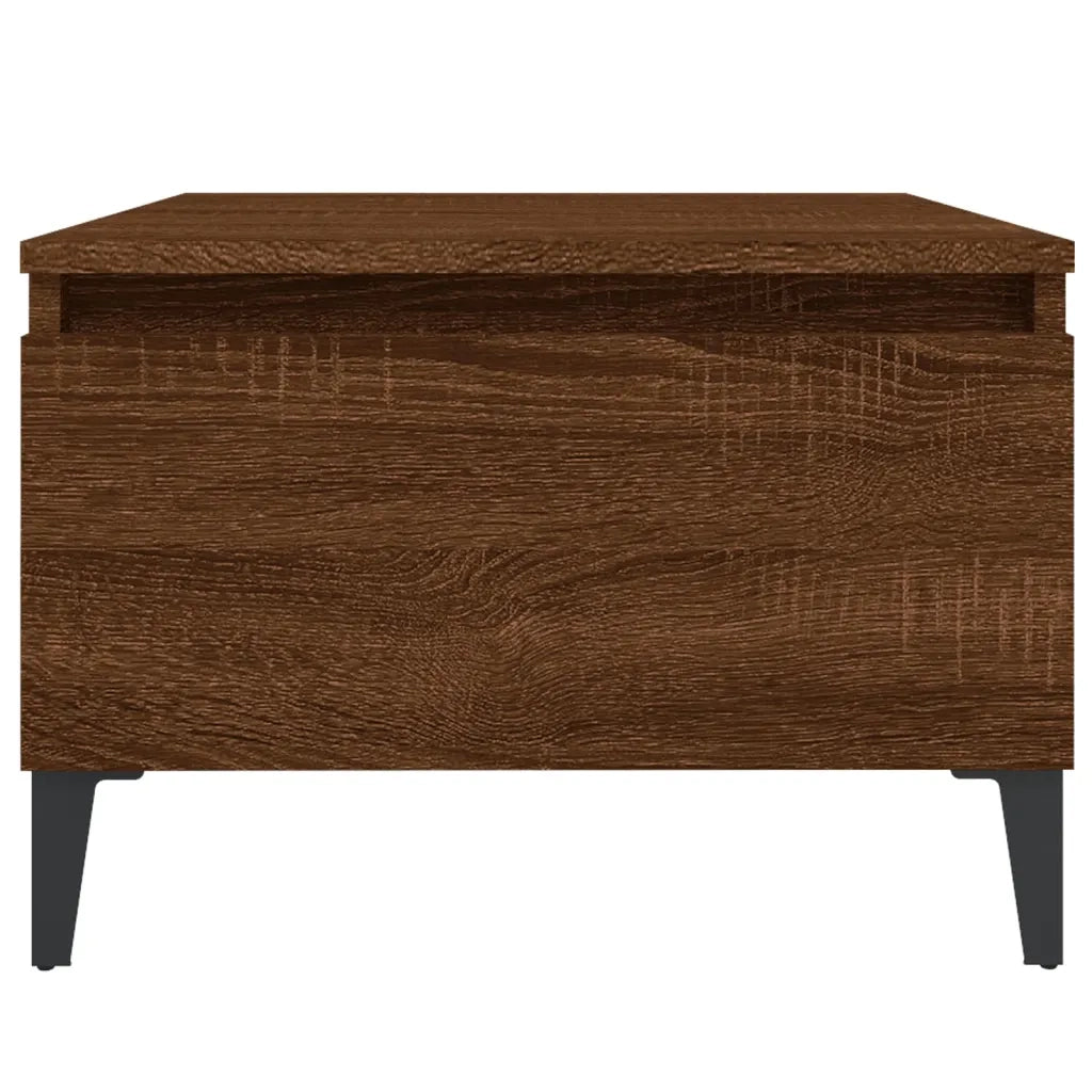 Tavolino da Salotto Rovere Marrone 50x46x35cm Legno Multistrato cod mxl 26547