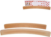 Porta carte da gioco curva - 2 pezzi - Design ergonomico - Ripiano da poker per bambini - 33,5 x 3,5 cm