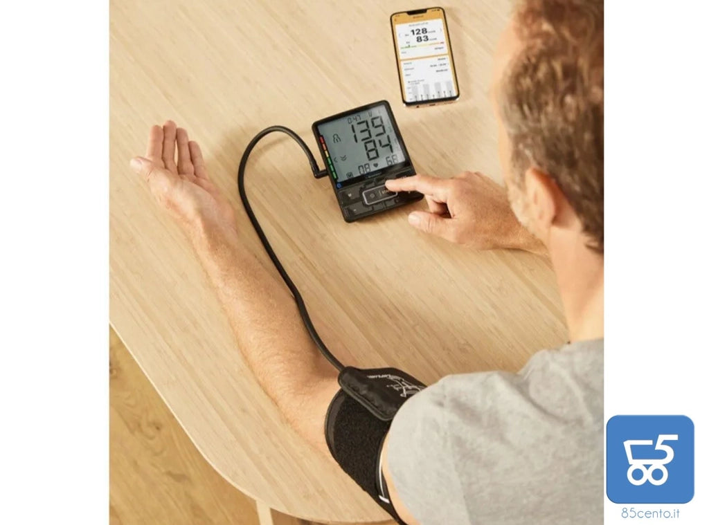 Misuratore di Pressione Arteriosa da Braccio con Funzione Bluetooth App HealtForYou