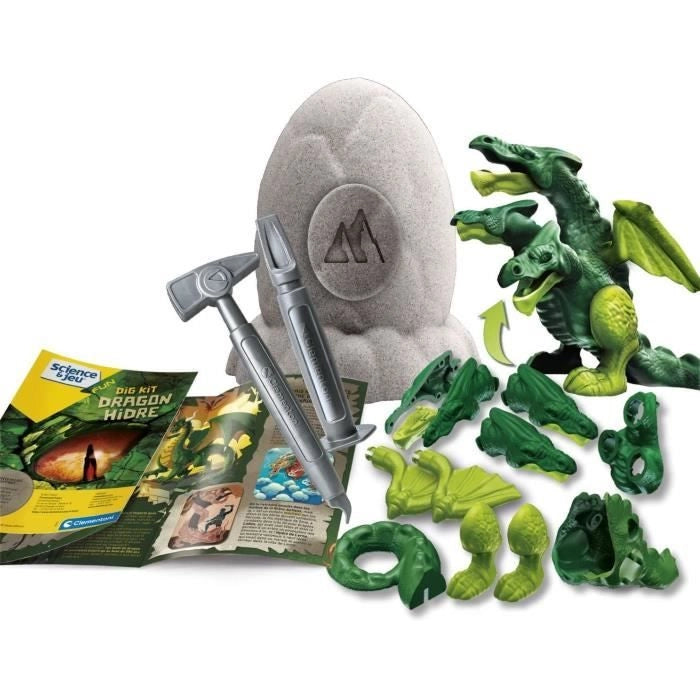 Clementoni - Sciences and Play - Legendary Egg - Dragon ha tre teste