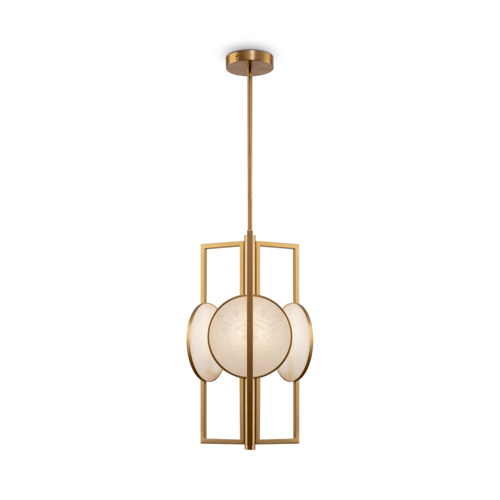 Maytoni Lampadario contemporaneo Marmo 3 luci E14 oro metallo diffusori bianchi