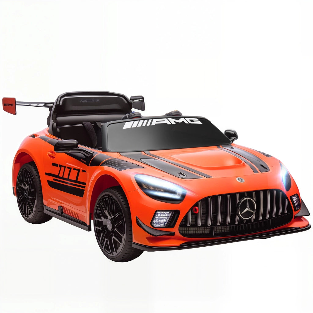 Auto Bambini Mercedes-AMG 12V ¨C Zephmum ¨C Arancione con Telecomando e Luci LED