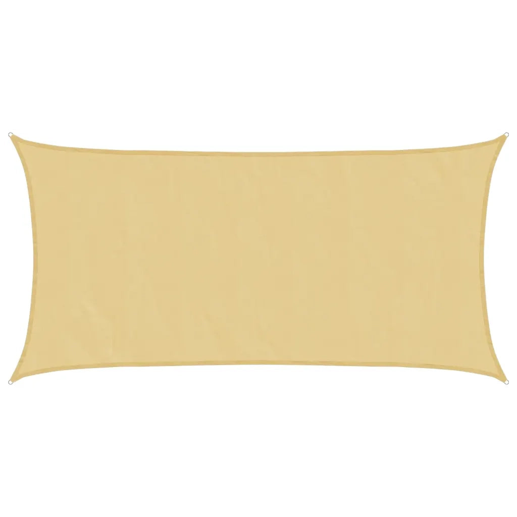 Vela Parasole | Telo Ombra | Vela da ombra Sabbia 7x4 m 100% Poliestere Oxford