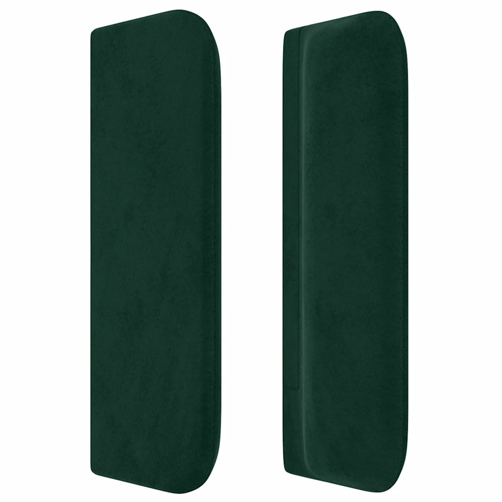 Testiera ad Orecchio Verde Scuro 183x16x78/88 cm in Velluto 3118831