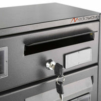 Cassette Postali 42x18x62 cm Artigian 8 Posti con Serratura in Metallo Antracite