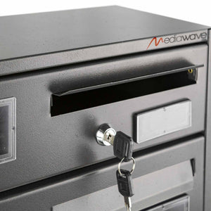 Cassette Postali 42x18x62 cm Artigian 8 Posti con Serratura in Metallo Antracite