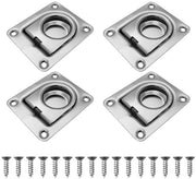 Raccordi di fissaggio 4 pezzi - acciaio inossidabile 304 - clip di fissaggio - resistente alla corrosione - resistente all'usura - elevato carico di sollevamento - Raccordi di fissaggio
