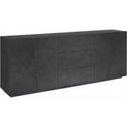 Credenza Vega 220 – 4 ante/3 cassetti – Ardesia