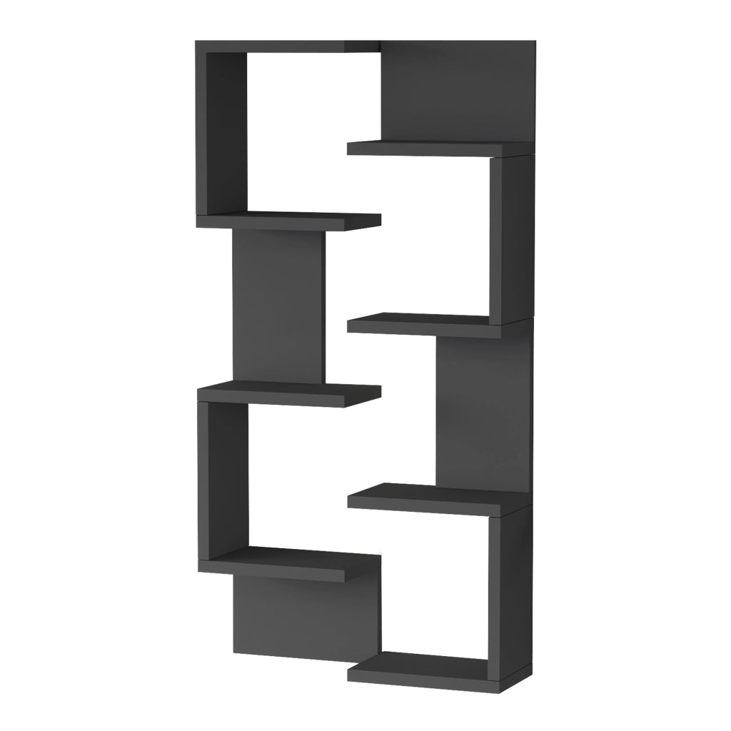 Set Omn 2 Scaffali da Parete Libreria a Muro 93x24x15 cm Antracite [en.casa]