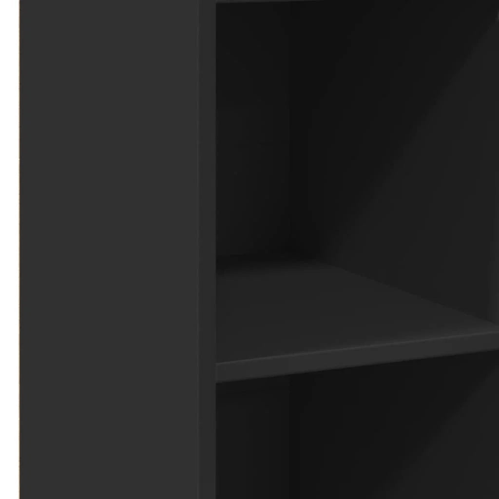 Buffet credenza cassettiera armadio mobile contenitore organizer per cucina soggiorno salotto 40 x 41 x 124 cm legno ingegnerizzato nero 02_0035940