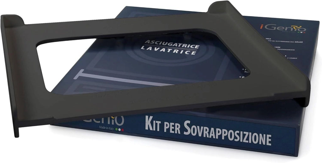 IGenio 997 Kit Sovrapposizione Colonna Lavatrice Asciugatrice Universale 60x60 cm Poliuretano colore Antracite