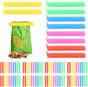Clip per sacchetto premium per alimenti - 80 pezzi - clip riutilizzabili e colorate per la conservazione degli alimenti - cucina e imballaggio - contenitori per snack, dolci e caffè