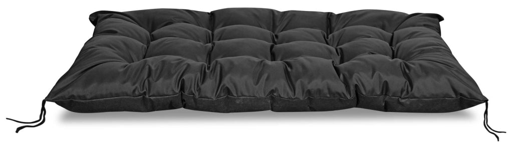 Cuscino da giardino AIO FACTORY 120x80 cm impermeabile nero per panca in pallet