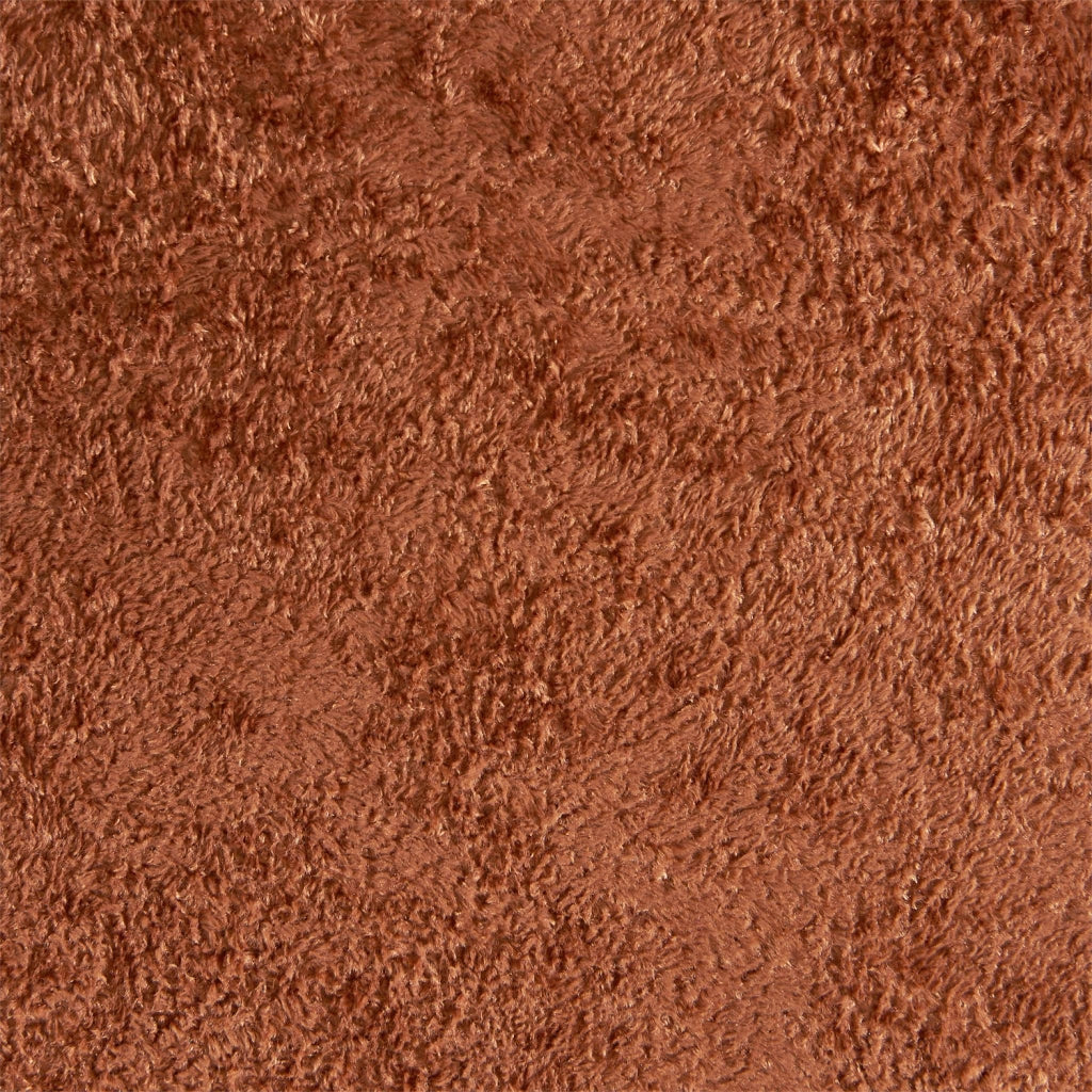 Poltrona organica in tessuto, terracotta