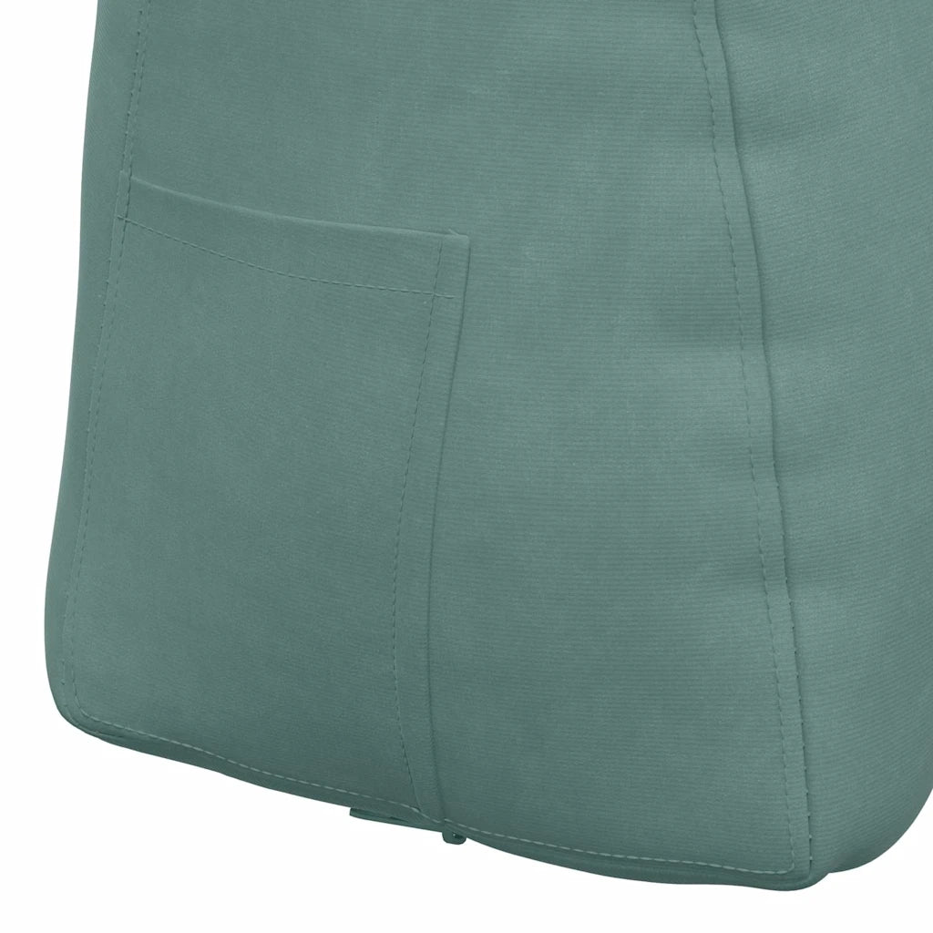Cuscino per Schiena Verde Mare 60 x 24 x 50 cm Velluto