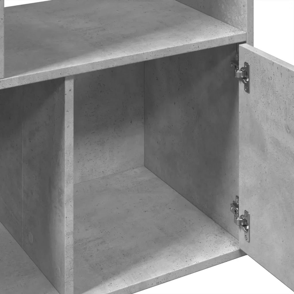 Libreria Grigio Cemento 70x36x189 cm in Legno Multistrato 3295320