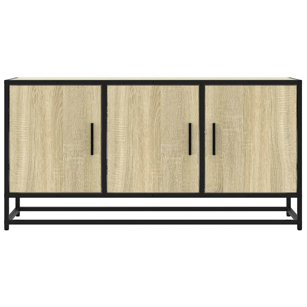 Mobile TV Rovere Sonoma 100x35x50 cm Legno Multistrato Metallo 848830