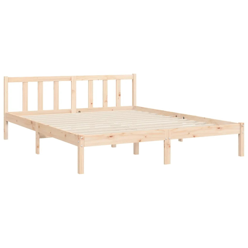 Giroletto senza Materasso-Struttura Letto 160x200 cm in Legno Massello di Pino 736690
