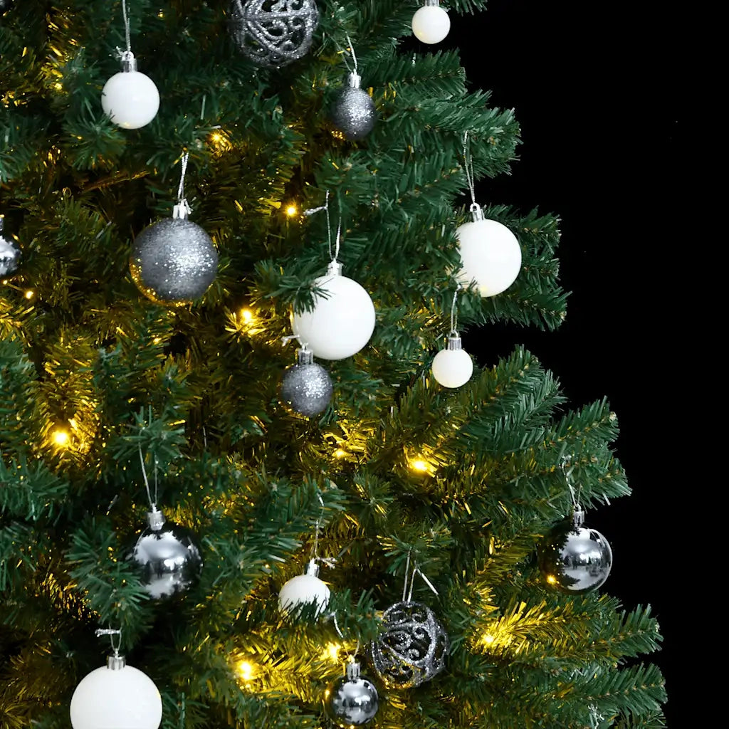 Albero Natale Incernierato con 300 LED e Palline 210 cmcod mxl 131872