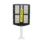 Lampada solare illuminazione stradale LED 200W 6500K con pannello solare 15W, batteria 15000mAh, telecomando, montaggio su palo IP65