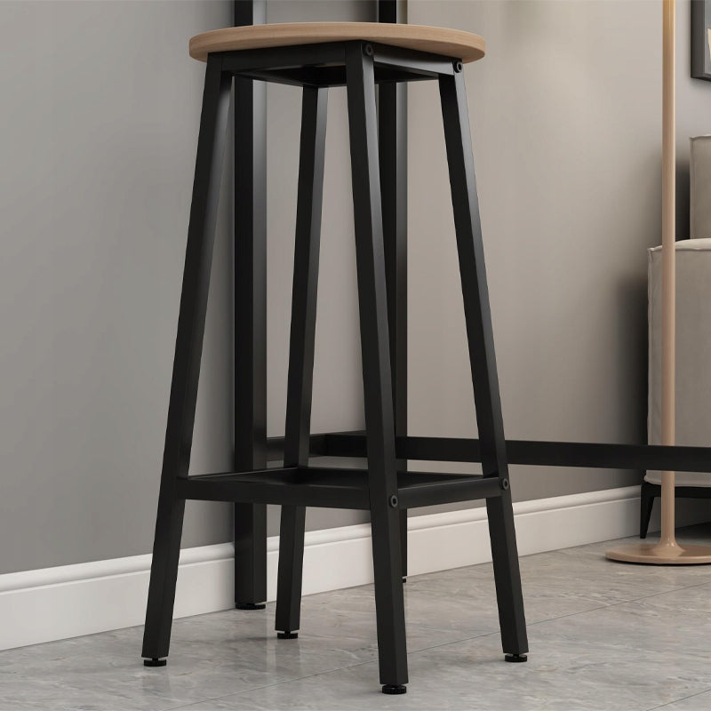 2x sgabello da bar sedia alta sgabello da cucina sgabello in metallo rovere 65 cm