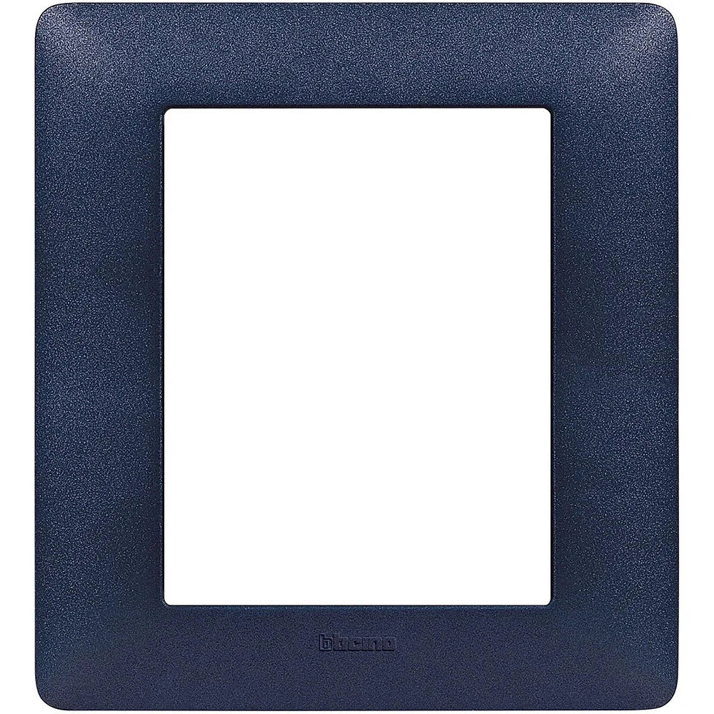 Placca Bticino Matix 3+3 moduli blu mercurio AM4826TBM