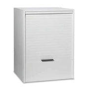 MOBILE COPRILAVATRICE IN PVC BIANCO CON SERRANDINA ORIZZONTALE - L= 670 MM  P= 595 MM  H= 914 MM  - GRA