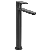 Elegante rubinetto per lavabo in ottone opaco monocomando 30 cm Accessori bagno nero