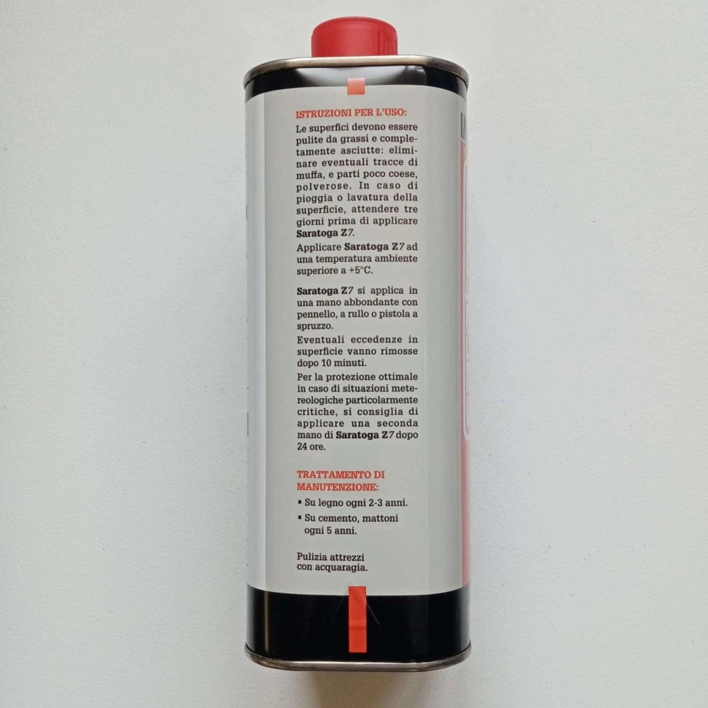 Saratoga z7 1lt idrorepellente impermeabilizzante traspirante per cemento mattoni laterizi legno