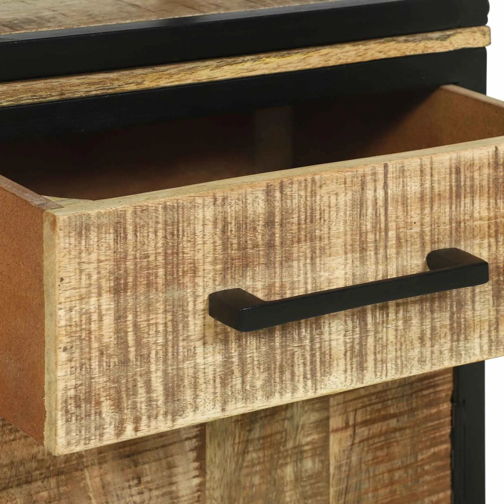 Credenza Marrone 70 x 35 x 180 cm Legno di mango massello 3310125
