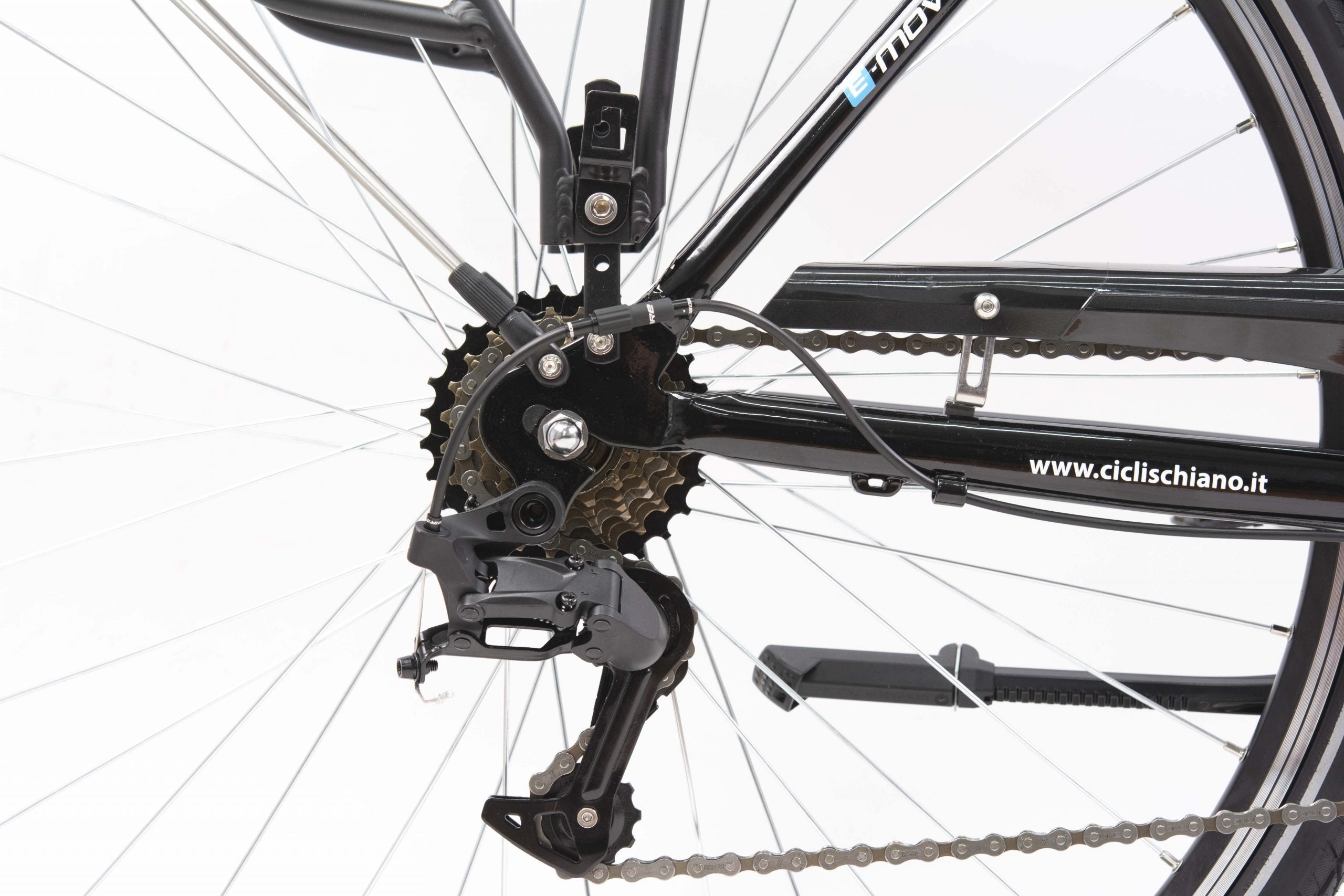 Bici elettrica SCH E-Moving 28'' City Nera