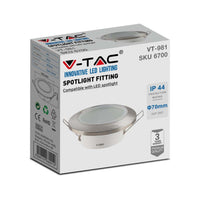 Nickel in raso rotondo GU10