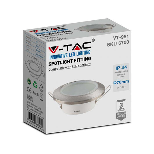 Nickel in raso rotondo GU10