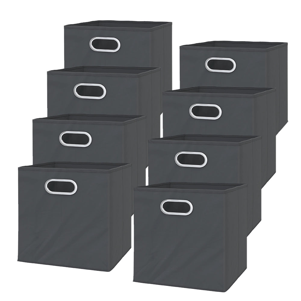 Vicco Scatola pieghevole Antracite 30 x 30 cm Set di 8 scomparti