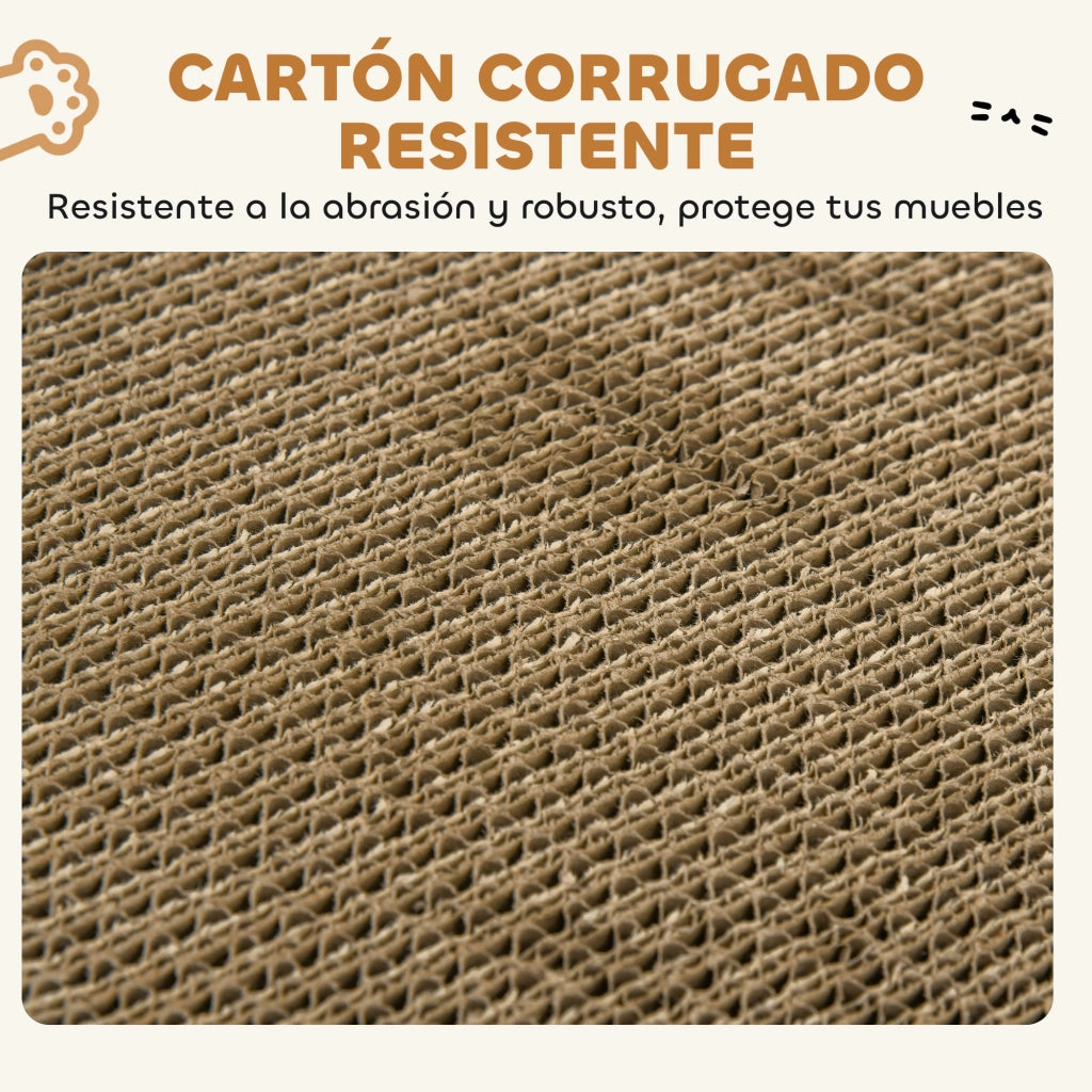 Castello Gatto Rascador 2 in 1 ¨C zephmum ¨C 67x66x57 cm Marrone